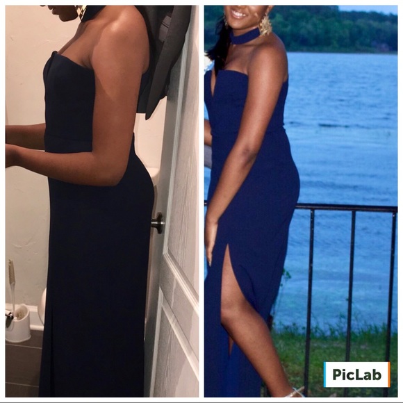 Long Blue Dress - Picture 5 of 5